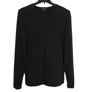 Camiseta James Perse Lotus Cepillada Manga Larga Cuello Redondo Para Hombre Grande Negra Japón - Imagen 1 de 5