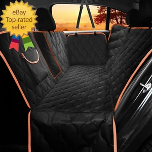 Funda de asiento de coche impermeable para perro para asiento trasero, plegable a prueba de arañazos perro coche mar - Imagen 1 de 1