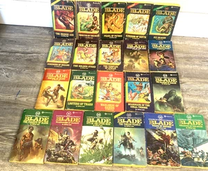 Vtg Richard Blade Lot Of 21 Jeffrey Lord - PAPERBACKS 1, 6 7 8 9 10 11 13 14 21 - Foto 1 di 15