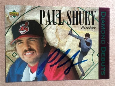1994 Upper Deck #522 Paul Shuey RC AUTOGRAPHED SIGNED Card Cleveland Indians - Image 1 of 2