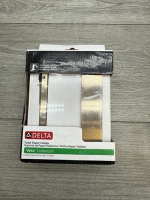 Delta 77750-CZ Vero Single Hook Tissue Holder, Champagne Bronze - Image 1 of 2