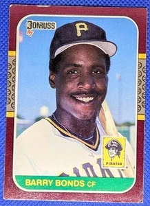 1987 Donruss Opening Day BARRY BONDS RC #163 Rookie VG Pittsburgh Pirates - Picture 1 of 2
