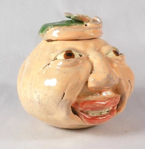 APRIKOSE - Anthropomorphe Gemüse Gesicht Kanne - Gewürzglas, Kräuterbehälter - Bild 1 von 8