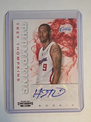 2012-13 Panini Contenders Trey Thompkins Rookie Auto Los Angeles Clippers #290 - Image 1 of 2