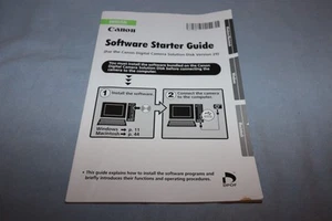 Canon Software Starter Guide Digital Camera - Manual Only Version 29 - Very Nice - Picture 1 of 2