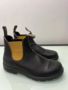 Blundstone 1919 Brown Mustard Leather Chelsea Boots Mens 10.5 AU Or 11.5 US - Picture 1 of 24