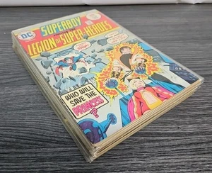 DC Superboy Legion of Super-Heroes .25 Cent lot of 9 Comic Books 1970's  - Picture 1 of 8