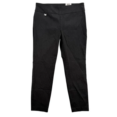 Alfani Pants Womens 12P Petite Dark Gray Heather Skinny Tummy Control Pull On - Image 1 of 4