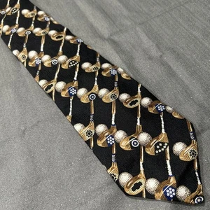 Prestige Men’s Golf Tie All Silk - Picture 1 of 2