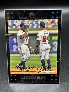 2007 Topps Pepsi Baseball 3 Karten ungeöffnet Cello Pack Andruw Jones Luis Gonzalez - Bild 1 von 2