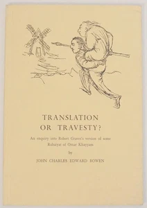 John Charles Edward BOWEN / TRANSLATION OR TRAVESTY? AN ENQUIRY INTO #171851 - Picture 1 of 1