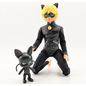 Miraculous Ladybug Cat Noir Doll 11" with Plagg Figure 3" Incomplete - Picture 1 of 19