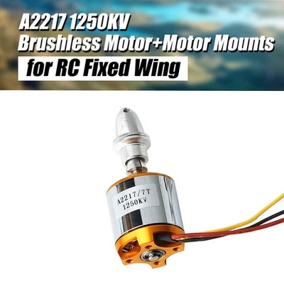 Outrunner de montaje de motor sin escobillas 1250KV para avión de ala fija RC multi-copter Foto 1 de 4