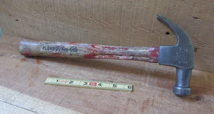 Pflaumenhammer F16 16 Unzen Glasfasergriff gebogene Kralle - Vintage - Bild 1 von 12