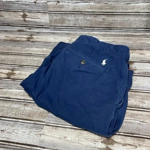Polo Ralph Lauren Mens Navy Blue Chino Shorts Pony Logo Size 34 - Picture 1 of 7