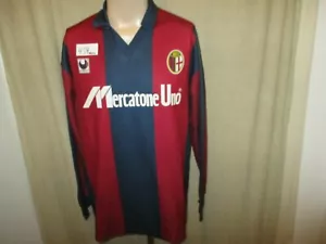 Maglia manica lunga Bologna FC originale uhlsport 1989-1991 "Mercatone Uno" taglia XL ottima - Foto 1 di 5