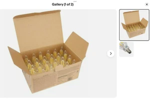 Box of 24 GE 60-Watt Clear B10C Daylight Blunt Tip LEDs w/ Candelabra Base - Picture 1 of 16