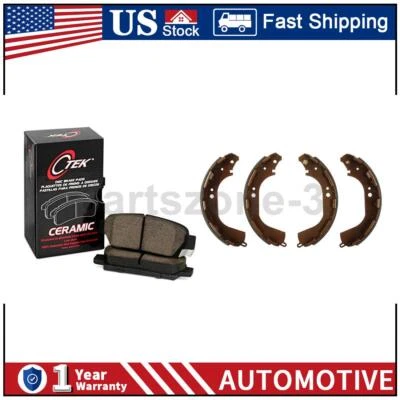 Pastillas y zapatas de freno delanteras traseras para Nissan Pathfinder 2003 2002 2001 2000 1999 Foto 1 de 4