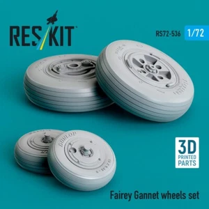 Fairey Gannet Wheels set 1:72 ResKit RS72-0536 for Aircraft Model Kit - Picture 1 of 3