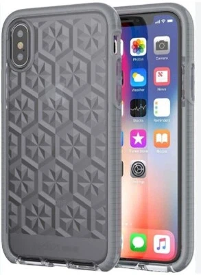 tech21 Case For iPhone X & iPhone XS Flexshock Cover Grey Evo Gem - Image 1 of 4