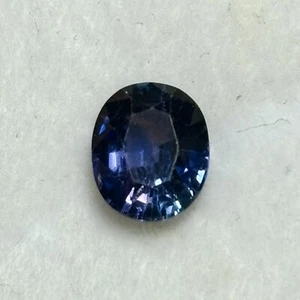 Blue Sapphire Gemstone Natural Loose 1.25 Carat Oval Cut Genuine Gem 7x5.5mm - Picture 1 of 14