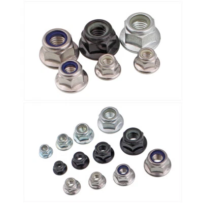 M3 bis M12 Bundmutter selbstsichernd Sechskantmuttern m Flansch OHNE UKV DIN6926 - Bild 1 von 4