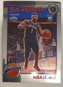 Rookie Zion Williamson Pelicans 2019-20 Panini NBA Hoops Premium Stock №296 - Bild 1 von 2