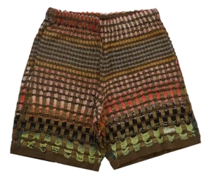 SS23 SUPREME GRADIENT STEPS GRID KNIT SHORT BROWN SZ XL - Picture 1 of 3