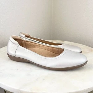 Naturalizer Flexy Damen-Ballerinas Leder Größe 7,5 silberfarben metallic - Bild 1 von 7