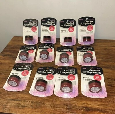 (12) ChapStick Total Hydration Natural Lip Scrub 0.27 oz Sealed Sugar Plum - Image 1 of 4