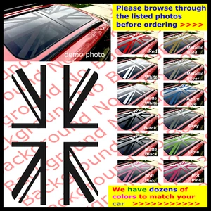 NEW Union Jack Moonroof Panoramic Vinyl Roof Decal for 2017-2023 Mini Countryman - Picture 1 of 20