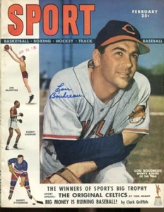 Lou Boudreau Signed 1949 Sport Magazine Autographed Indians Ex/MT Nice PSA/DNA - Picture 1 of 2