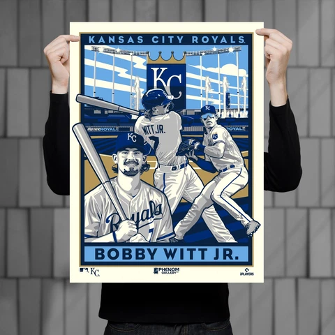 Phenom Gallery Kansas City Royals Bobby Witt Jr. Serigraph Print (Printer Proof) Cover