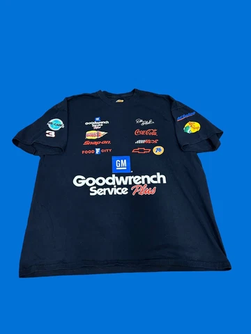 Dale Earnhardt VTG Black All Over Print Shirt XXL Cover