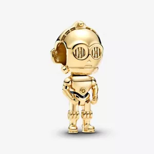 Neu 100 % Original Authentisch Pandora x Star Wars Shine Gold C-3PO Charm #769244C01 - Bild 1 von 9
