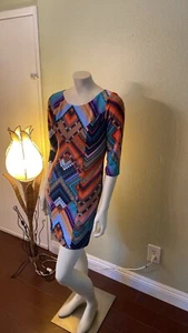 “New Arrivals”  Women’s AGB 3/4 Sleeve Round Neck Dress In Size S - Picture 1 of 10