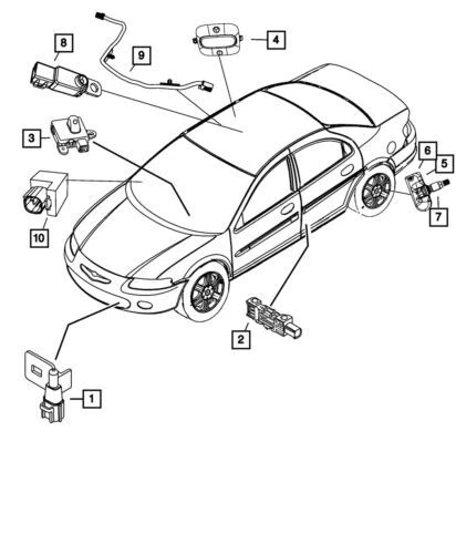 Genuine Mopar 2008-2014 Chrysler Sebring Rear Jumper Wiring Harnesses 5084335AC - Image 1 of 1