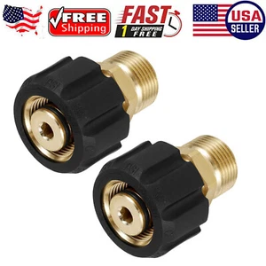 Adaptador de manguera para lavadora a presión 2-10x latón M22 15 mm hembra a M22 14 mm macho temzv - Imagen 1 de 11
