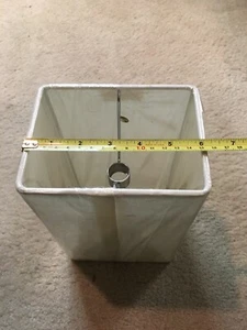 New: Restoration hardware small rectangular fabric lamp shade - Picture 1 of 5