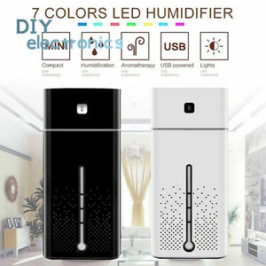 1000ML Humidifier Essential Oil Aroma Aromatherapy RGB LED Night Light US - Picture 1 of 12