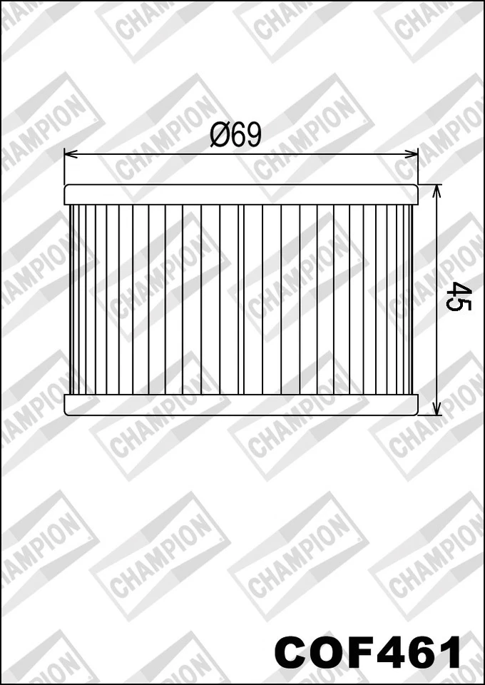 COF461 Filtro Olio CHAMPION Kymco	250 Venox	250	2002 2003 2004 2005 2006 2007  Foto 1 de 1