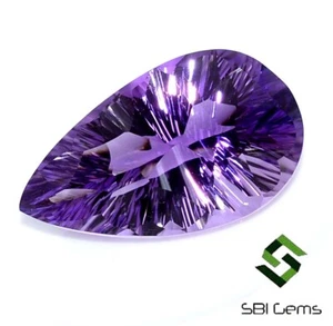 Natural Amethyst Fancy Pear Concave Cut 27x16 mm Best Quality Faceted Loose Gems - Picture 1 of 10