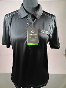 Ontour WEBtech audi womens W-Dunlay SS Polo Shirt Size Medium NWT Golf - Picture 1 of 7