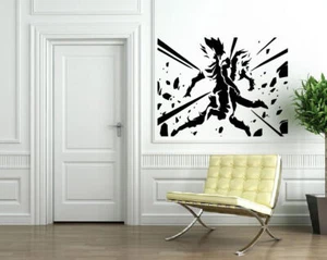 Vegeta & Goku Dragon Ball Z Cartoon Anime Decor Wall Mural Vinyl Sticker M437 - Picture 1 of 3