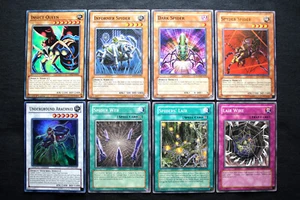 Yugioh Spinnenkarten (Insektenkönigin, Informer, Dark, Spyder, Underground Arachnid) - Bild 1 von 1