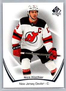 2021-22 SP Authentic #39 Nico Hischier New Jersey Devils - Picture 1 of 2