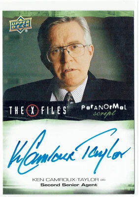 X-Files UFOs and Aliens 2019 Paranormal Script Auto A-KT Ken Camroux-Taylor - Image 1 of 2