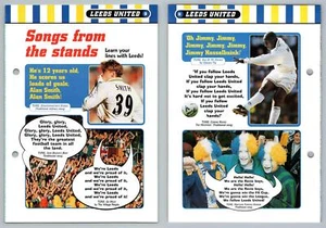 Songs From The Stands - Leeds Utd #9 Football Magic 1998-9 Fact File Page - Picture 1 of 1