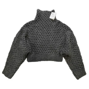 BRUNELLO CUCINELLI Rollkragenpullover camel Seide offen Piombo grau Medium M - Bild 1 von 6