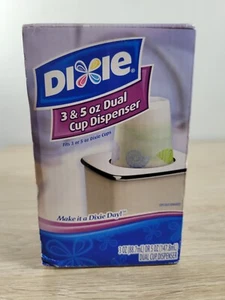 Dispensador Dixie 3 y 5 oz doble taza azul sin abrir 2005 - Imagen 1 de 6